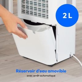 Medion AAAPJ07913 Deshumidificador 12L/día, Capacidad Tanque 2L
