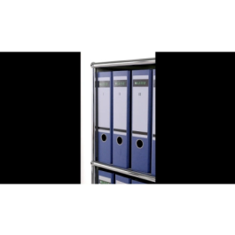 Funda multitaladro Leitz con fuelle DIN A4, 170 mc, cristal, pack 10 unidades