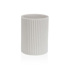 Portacepillos de Dientes Versa Blanco Resina 6,9 x 10,2 x 6,9 cm