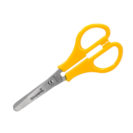 Liderpapel Tijera PS-52-D con Funda, 14 cm, Puntas Redondeadas, Acero Inoxidable, Mango Plástico, Colores Surtidos, Uso Hogar y Oficina