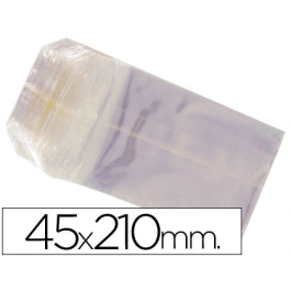 Blanca Bolsa Celofan 45x210 mm Paquete 100 Unidades Compostable Apto Alimentario