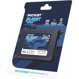 Patriot Burst Elite SSD Interno 240GB 2.5" SATA III - Velocidad Lectura 450MB/s, Escritura 320MB/s para PC/Portátil