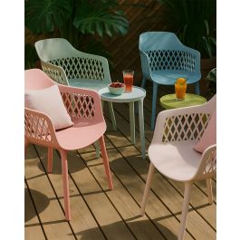 DKD Home Decor Silla Urban Shenglong 3 Azul 57 x 83.5 x 55 cm (4 Unidades)