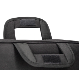 Q-connect Maletín para Portátil de 15,4" Negro con Asa y 2 Bolsillos Exteriores, 390x290x90 mm