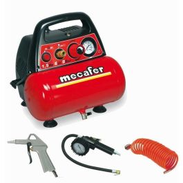 Mecafer Nuevo Vento Compresor de Aire Portátil sin Aceite 6L 1.5 CV 8 bar con Mango Inflado, Pistola Soplado y Manguera 5m Precio: 141.98999947. SKU: B1HRB43XRA