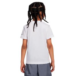 Camiseta de Manga Corta Infantil Nike Sportswear Swoosh Blanco L