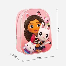 Mochila Escolar 3D Gabby's Dollhouse Rosa 25 x 31 x 10 cm Mochila Escolar 3D Gabby's Dollhouse Rosa 25 x 31 x 10 cm