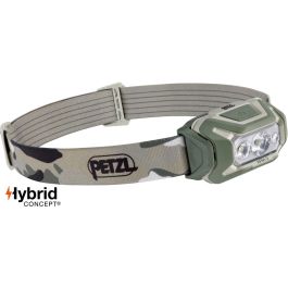 Petzl PET3342540840058 Linterna Frontal Estanca ARIA 2 450 Lúmenes 3 Pilas AAA/LR03 Incluidas Camo