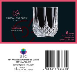 Vaso Bajo Cristalin Longchamp Cristal d'Arques 32 cL (6 Unidades)