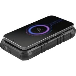 Sandberg Survivor Powerbank 10000 mAh PD20W, Batería Externa Impermeable y Resistente, Carga Rápida Qi Inalámbrica para Smartphones y Dispositivos