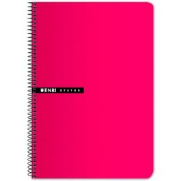 Cuaderno ENRI Rojo Folio 100 Hojas Cuadriculado 5 Piezas (5 Unidades) Precio: 19.49999942. SKU: S8421452