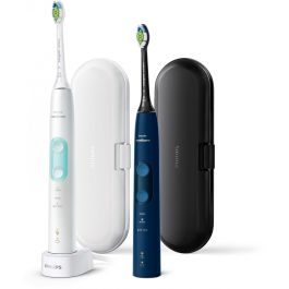 Philips ProtectiveClean 5100 HX6851/34 Cepillo Dental Eléctrico Sónico Adulto, 3 Modos, Cuidado Encías, Blanqueador, Menta/Blanco