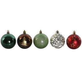 Bola Decoracion Navidad Tradicional DKD Home Decor Multicolor 12 x 30 x 18 cm Set de 30