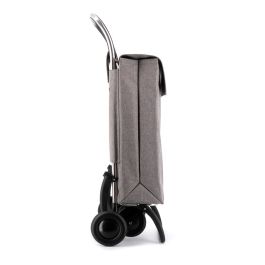 Rolser Carro de la compra sbelta tweed 4.2 Gris 44L Aluminio Plegable Soporte Delantero Carga 50kg