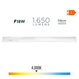 Edm Regleta LED 18W 4000K Luz Día 1650lm 113.8x2.5x3.6cm Precio: 15.49999957. SKU: S7915465