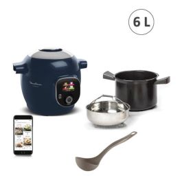 Moulinex Cookeo 6L Smart Multicooker, Alta Presión, 150 Recetas Integradas, Intuitiva, Aplicación Dedicada, Cucharón YY5137FB