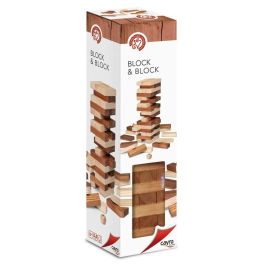 Cayro Block & Block Dos Colores | Juego de Habilidad de Apilar Bloques de Madera | Desafío para 2 Jugadores, Edad Recomendada +5 años