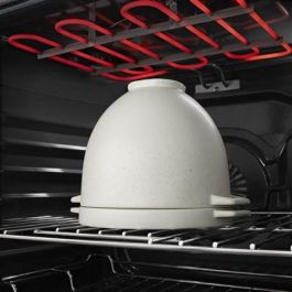 Kitchenaid 5KSM2CB5BGS Bol para Pan con Tapa Grey Speckle para Robot de Cocina, Apto para Horno