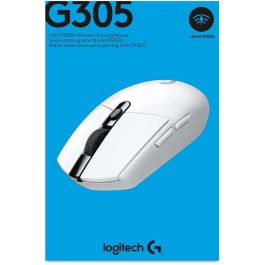 Logitech G305 Ratón Gaming Inalámbrico con Sensor HERO, Tecnología LIGHTSPEED, 12000 PPP, 6 Botones Programables