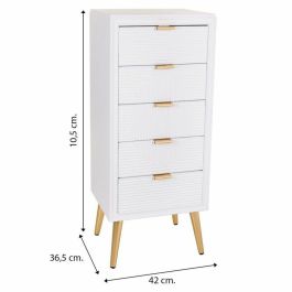 Cajonera Alexandra House Living Dorado Madera MDF 36 x 100 x 42 cm