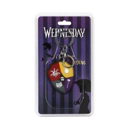 Karactermania Llavero Brand Miércoles Crest PVC Multicolor 5 x0,6 x6 cm