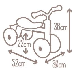 Smoby Rookie Correpasillos Rosa para Niños a Partir de 12 Meses