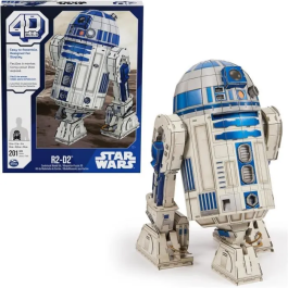 Spin Master R2-D2 SPI6069817 Modelo 4D para Construir - Figura de Star Wars de 28 cm