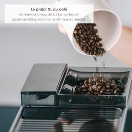 Melitta Avanza F270-100 Cafetera con Depósito de agua de 1,5 L, Depósito de granos de 250 g, 1450 W, Gris titanio