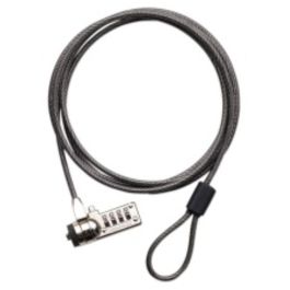 Targus DEFCON CL Cable Antirrobo de Acero 2.1m para Portátil con Ranura de Seguridad - Cerradura de Combinación de 10.000 Códigos sin Llave