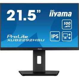 MONITOR IIYAMA 21.5"/1920 x 1080/100Hz /2.1MPX/250CD/FHD/16:9/HDMI/IPSLED/NEGRO MONITOR IIYAMA 21.5"/1920 x 1080/100Hz /2.1MPX/250CD/FHD/16:9/HDMI/IPSLED/NEGRO