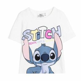 Camiseta de Manga Corta Infantil Stitch Blanco Precio: 15.0524. SKU: B158SA7L3R