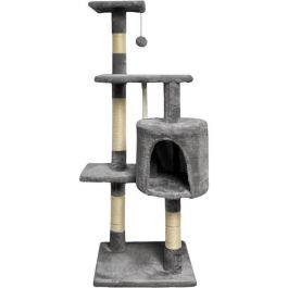 PALOMA Rascador para gatos gris oscuro 40 x 40 x 114 cm - 3 plataformas, 1 cuerda, 1 nicho, rascadores Precio: 43.88999967. SKU: B1EGFTP94Z