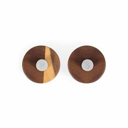 Livoo MEN425 - Juego de 2 molinillos manuales de sal y pimienta de madera de acacia con molinillo cerámico ajustable de 40 ml