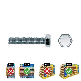 Celo Tornillo Métrica Hexagonal Din 933 Ø6x20mm Zincado Caja 250 Unidades Precio: 16.50000044. SKU: S7903148