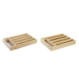 Cubertero Colonial DKD Home Decor Turquesa Granate 35.5 x 5 x 25.5 cm (2 Unidades) Precio: 15.79000027. SKU: S3037055