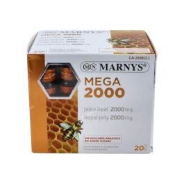 MARNYS Jalea Real Mega 2000mg con Vitamina C, Sin Azúcares Añadidos - 20 Viales Precio: 26.4999999. SKU: B1HJJ3MLLP