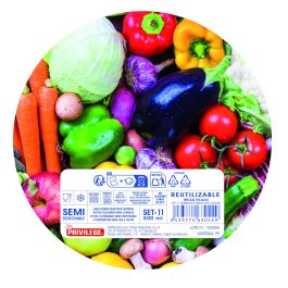 Privilege Set 11 Semidesechables Red. 500 Ml | 15,2 cm Ancho x 11,6 cm Alto x 15,3 cm Largo