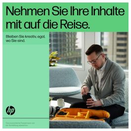 HP Mochila 6M5S3AA Creator para Portátiles hasta 16.1" Azul Marino y Amarillo