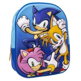 Mochila Escolar 3D Sonic 25 x 31 x 9 cm Azul Precio: 10.69000031. SKU: B1AXWBB7WT