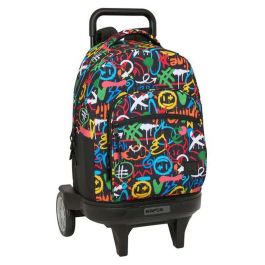 Mochila Escolar con Ruedas Safta Colors 33 x 45 x 22 cm Grafiti Precio: 61.49999966. SKU: B1E4LEL6LF