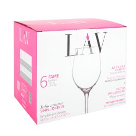 Set 6 Copas Vino 300 cc Fame H - Lav (4 Cajas) Set 6 Copas Vino 300 cc Fame H - Lav (4 Cajas)