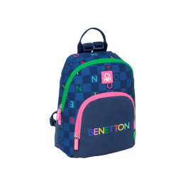 Mochila Benetton Damero Azul marino 25 x 30 x 13 cm Precio: 15.49999957. SKU: B1DVBSG7RA