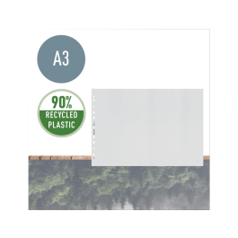 Fundas Leitz Transparente A3 Reciclado 25 Unidades