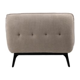 Chaise-Lounger Taupe Tejido-Metal 168 X 90 X 82 cm