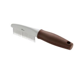Hunter Peine de Cuidados para Perros y Gatos Pelo Medio/Largo - Púas Largas y Cortas Acero Inoxidable - Desenreda Nudos y Quita Subpelo