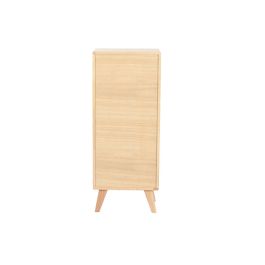 DKD Home Decor Cajonera Scandi Natural Qingyue Madera de Hevea 40 x 98 x 30 cm