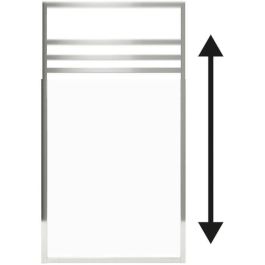 Gelco GEL3467937119019 Protector de Pared Cromo 80 x 110 / 165