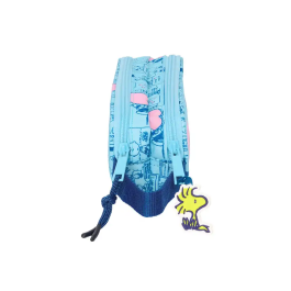 Portatodo Doble Snoopy Love Azul claro 21 x 8 x 6 cm