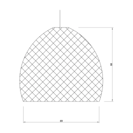 Avondale Lámpara Colgante Ratán Natural Boho-Chic SKD-P80043