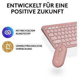 Logitech Ratón inalámbrico Pebble Mouse 2 M350s Rosa 910-007014